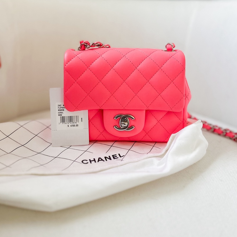 Chanel Flag Bag in Coral